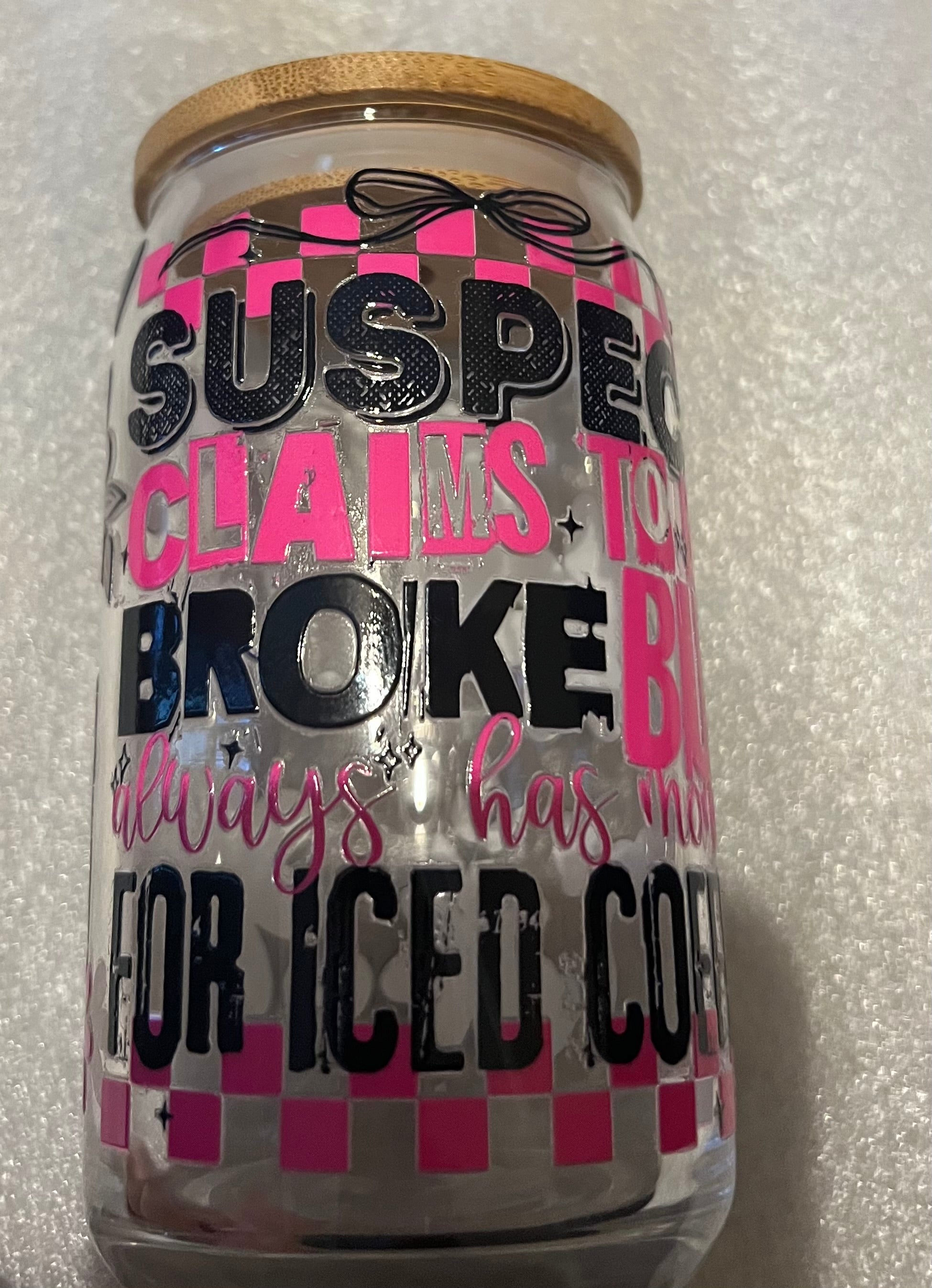 16 Oz glass cup
