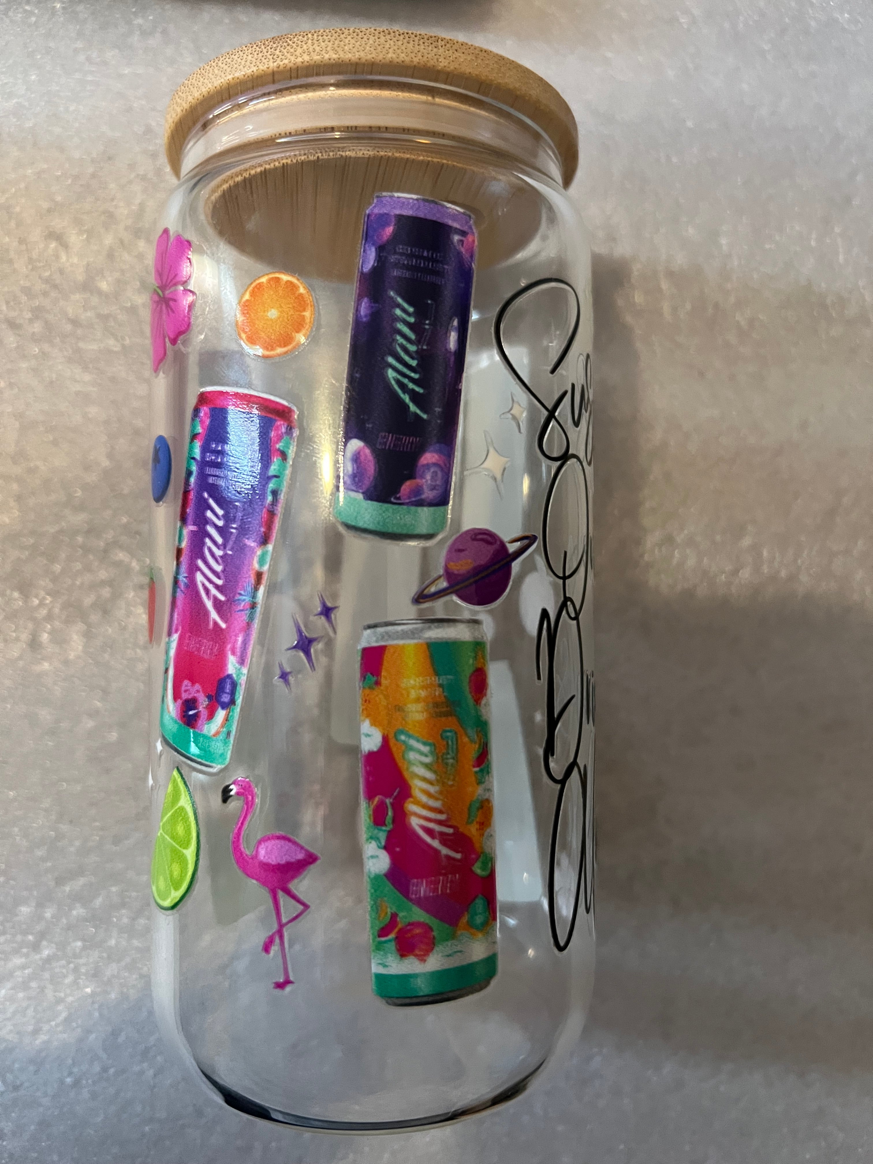 16 Oz glass cup