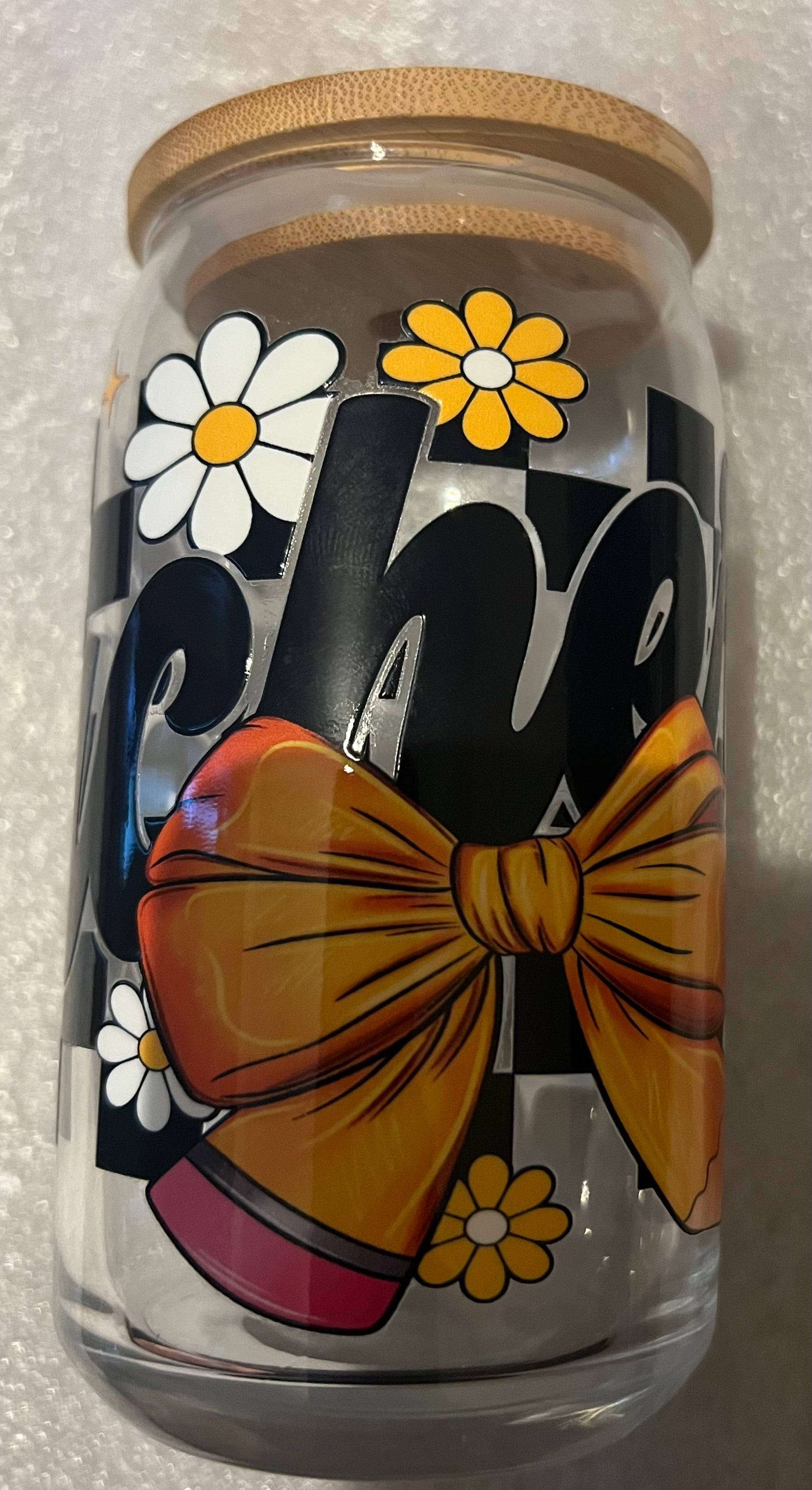 16 Oz glass cup